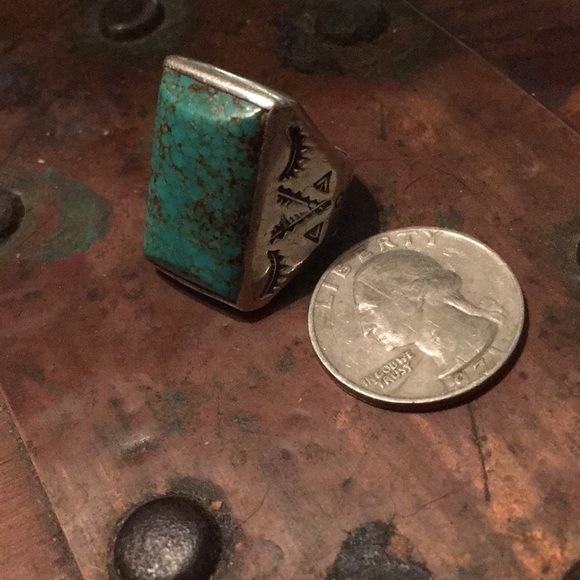 Bell Sterling Jewelry - Fred Harvey Era Bell Sterling Turquoise Ring